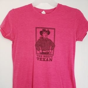 Pink Graphic T-Shirt Beefy Texan